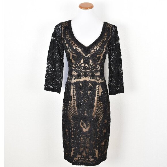 Sue Wong Nocturne Formal Beaded Lace Dress - 6 - Picture 1 of 10